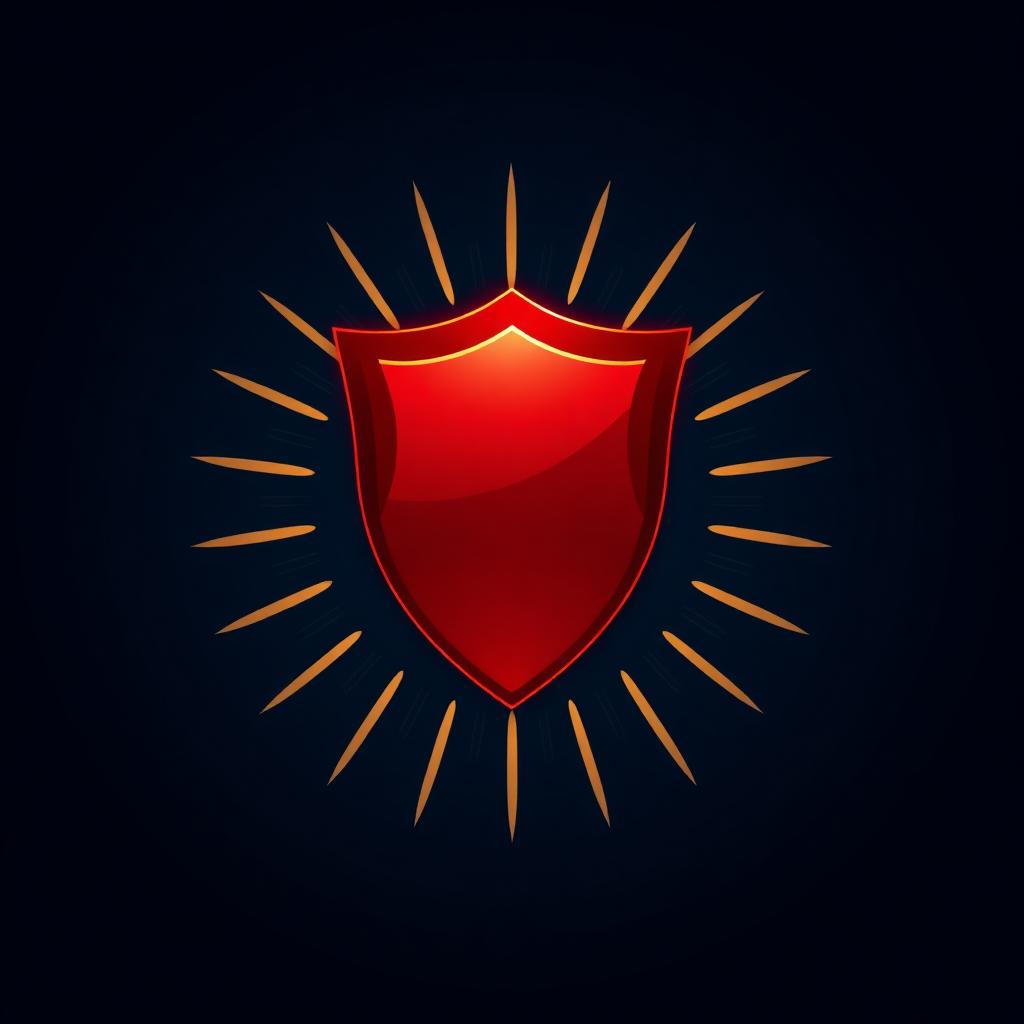 Leadership Derailers Assessment graphic with glowing crimson shield emblem on navy background.